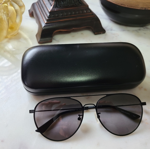 AVIATOR BLACK SUNGLASSES - Picture 6 of 9